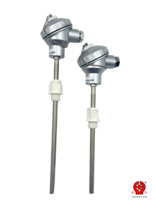 Sonde de température industrielle gainée WZPK à montage sur bride fixe, type Pt100 RTD, IP66 avec boîtier de terminaison, longueur personnalisée OEM/ODM - Product Image 6