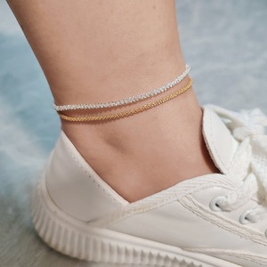 Sang trọng và bầu trời đầy sao lấp lánh và chuỗi yếu tố tinh tế chuỗi mắt cá chân lấp lánh - Product Image 3