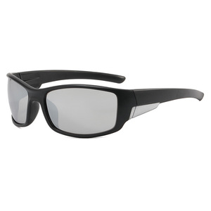 Men's Sports Sunglasses <b>Black</b> PC <b>Frame</b> UV400 Wrap Style Outdoor Cycling Glasses Type 3 Sunshades - Product Image 4