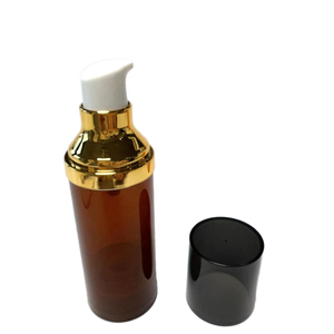 Chất Lượng Cao Không Có Không Khí Bơm Huyết Thanh Mỹ Phẩm Chai 10Ml-100Ml Pet Brown Bơm Lại Không Có Không Khí Phun Cho Chăm sóc Da - Product Image 2
