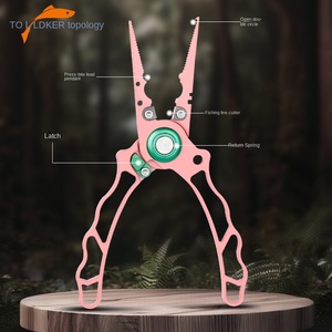 Luya, nuevos alicates de pesca multifuncionales de acero inoxidable, alicates de corte de línea y gancho de bucle abierto portátiles, OEM personalizables - Product Image 4