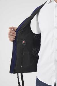 سترة تدريب خيول السباق في الهواء الطلق مع شعار مخصص، مزودة بوسادة هوائية للحماية، مصنوعة من السباندكس/النايلون، ملابس الفروسية - Product Image 5