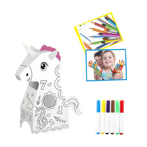 ألعاب تلوين ورسم فنية قابلة للارتداء من الورق المقوى، ألعاب ألغاز ورسم يدوية يمكنك صنعها بنفسك - Product Image 3