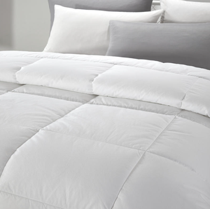 Directo de fábrica, edredón King de lujo, tela de poliéster 100%, patrón liso, hipoalergénico y Reversible para uso en Hotel, Color blanco - Product Image 4