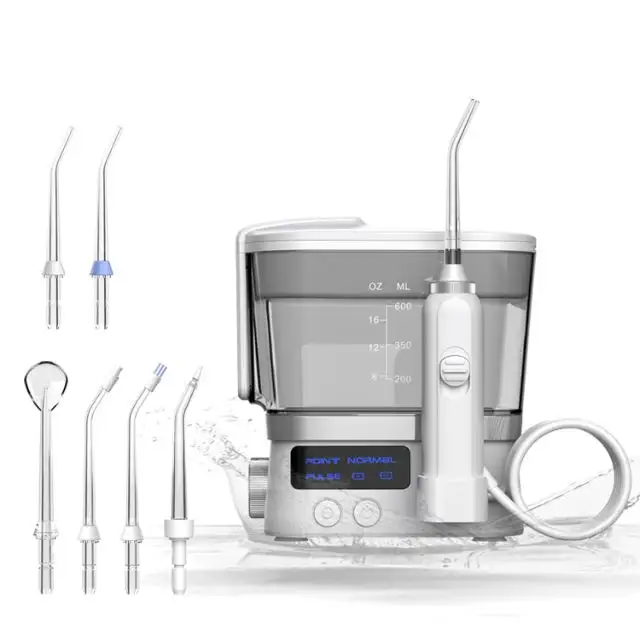 2021 Water Flosser Voor Tanden Tandheelkundige Monddouche Met 10 Verstelbare Modes 600Ml Water Tank Tanden Schoner