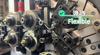 Goldlion CK335 | Machine à bobiner les ressorts CNC à 3 servomoteurs | Fil de 0,8 à 3,5 mm | Diamètre extérieur maximal 70 mm | ≤200 pièces/min Haute vitesse