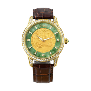 Relojes Automáticos de Lujo para Pareja, Acero Inoxidable con Baño de Oro IPG, Juego para Él y Ella con Esfera de la Gran Muralla China, Personalización OEM - Product Image 2