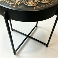 Horloge de table vintage 2-en-1 avec horloge murale décorative, style Roma industriel rétro, pour salon et maison