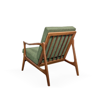 Chaise de canapé simple de loisirs en bois massif nordique ensemble de meubles de famille chaise de bras de frêne de stockholm en bois de frêne