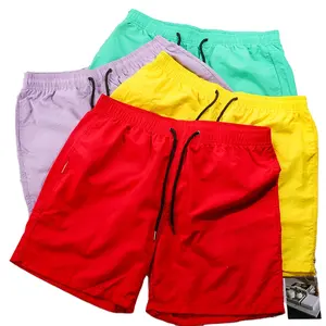 Holesale-pantalones cortos de nailon para hombre, ropa masculina suelta y transpirable, de verano
