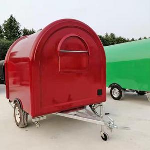 Carrito de venta de café y té de burbujas de concesión pequeña móvil para exteriores de calle, remolque de comida, carrito de comida rápida para perritos calientes, quiosco con ruedas - Product Image 2