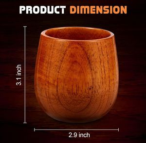 Botellas de Almacenamiento de Whisky Bourbon de Madera Clásicas Hechas a Mano de Alta Calidad, Jarra de Estilo Antiguo, Vaso - Product Image 2