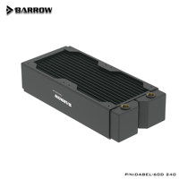 Refroidisseur d'ordinateur DIY Barrow à haute densité, en cuivre, à refroidissement par eau, à blocs épais de 60 mm, série Dabel-60d, fabriqué en Chine