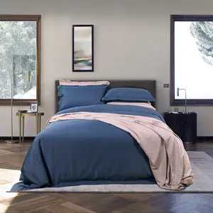 अच्छी गुणवत्ता बिस्तर शीट सेट रानी आकार सज्जित 6 Pcs चादरें बांस सादे कढ़ाई रजाई बिस्तर सेट