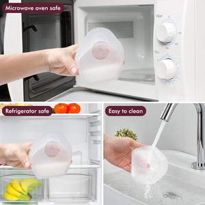 סיליקון באיכות באיכות מזון חלב אם אספן חלב 2 חלקים לחלב ביד יד חינם - Product Image 6