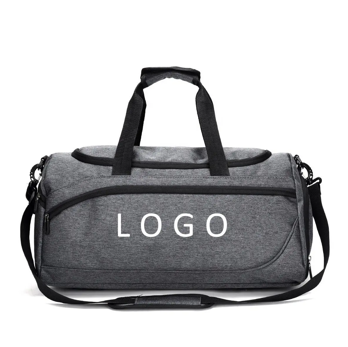 Bolsa de bagagem para esportes, capacidade grande, masculina e feminina, multifuncional, de nylon, dobrável, para viagem, duffel