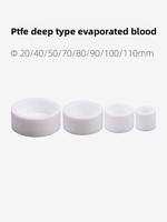 Plaques d'évaporation rondes en PTFE MSK 60-180 mm, bacs de culture, récipients résistants aux acides et aux alcalis