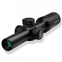 Mira Telescópica Bobcat King HD 1-4X24 IR, Resistente al Agua IP67, a los Golpes y a la Niebla, Ligera, Táctica, con Retícula Iluminada en Rojo y Amplio Campo de Visión