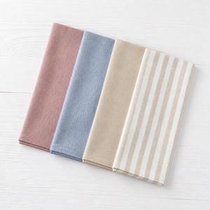 Serviette de table en lin naturel teint à la main, 40x40cm, personnalisable en usine, lavable en machine, pour la décoration de la maison, vente en gros - Product Image 1