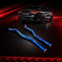 Section intermédiaire d'échappement en titane de grade 5 pour BMW M2 G87 3.0T S58, longueur égale, soudée TIG, cintrée au mandrin, 2023