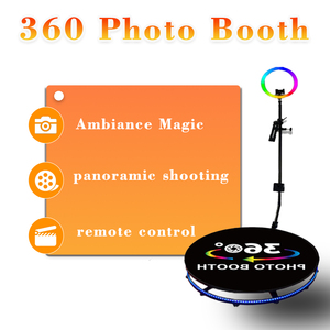 Piattaforma Rotante a 360 Gradi Compatibile con Telefoni Cellulari e Tablet, Rotatori da 80cm e 100cm, Cabina Fotografica con Piattaforma Rotante per 3-4 Persone - Product Image 6
