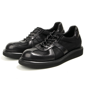 Zapatos Forrest Gump Retro Casuales para Hombre, de Cuero Genuino, Punta Redonda, Plataforma con Suela Gruesa, Tendencia de Moda Urbana, Negro y Marrón Oscuro - Product Image 2