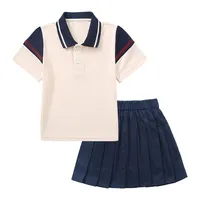 Polo School School New Design Boys And Girls Cotton Polo Shirts Kids Primary Kindergarten School Uniforms