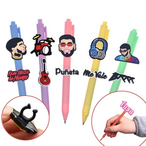 <span class=keywords><strong>Anuel</strong></span> AA Singer Célèbre Popular Pencil Toppers Oem Pencil Topper Soft PVC Rubber Pencil Body Cover - Product Image 1