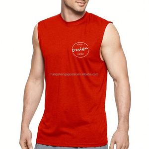 Débardeur d'été à col ras du cou élastique sans manches personnalisé de haute qualité Débardeur pour hommes à prix de gros - Product Image 2