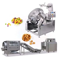 Ligne de production de machines à pop-corn saines entièrement automatiques à vendre pour pop-corn au chocolat, au caramel et classique