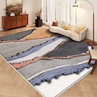 Tapis en laine Axminster tissés à la machine à motifs géométriques, à poils longs et extra épais pour salons et chambres d'hôtes ; Couleurs personnalisées