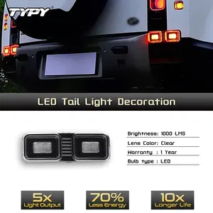 TYPY Nouveau feu arrière de voiture, feu de pare-chocs arrière, Land Rover Defender 90 110 130 2020-2025, feu de recul et de freinage LED, sans codage - Product Image 5
