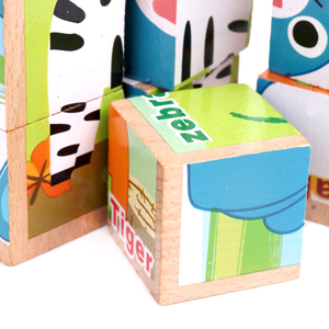 En 2020 <span class=keywords><strong>amazon</strong></span> mejor-Venta de jardín de infantes de madera bloques de edificio animales seguro 3D de <span class=keywords><strong>la</strong></span> educación de los niños j - Product Image 4
