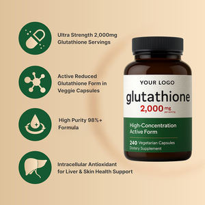 Glutatione Private Label 2000mg attivo forma ridotta alta biodisponibilità OEM Factory - Product Image 4