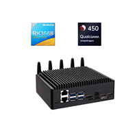 Mini PC Rockchip Android Ubuntu Buildroot de Tamaño Reducido con POE, HDMI, USB Tipo-C, RS232, TTL, RS485 para IoT Industrial