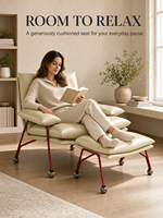 Fauteuil individuel sur mesure avec revêtement en cuir pleine fleur, chaise de salon moderne de luxe pour hôtel et usage domestique