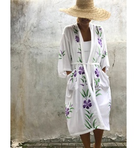 Chaqueta Kimono de Rayón para Mujer, Diseño Veraniego, Estilo Bohemio, Estampado de Dibujos Animados, Transpirable, Talla Grande - Product Image 2