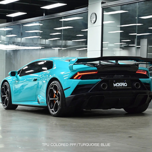 Pellicola Protettiva per Vernice in PPF Colorato Blu Turchese in TPU, Novità, Pellicola Autoadesiva per Carrozzeria <span class=keywords><strong>Auto</strong></span>, Autoriparante - Product Image 2