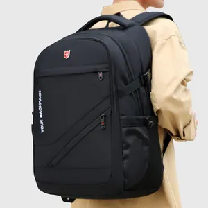 Erkekler için 15.6 inç Laptop sırt çantası su geçirmez seyahat çantaları Usb portu ile Anti hırsızlık geri paketi