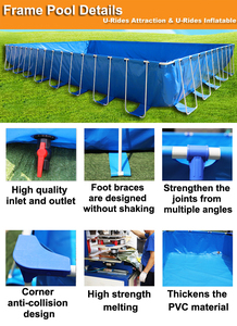 Fabricante de China, Parque inflable grande móvil comercial, Tobogán con Marco, piscina, Parque Acuático terrestre inflable para parque de aventura - Product Image 3