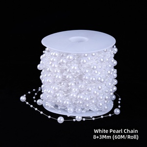 Cadena de Perlas para Ramos, Perlas Simuladas de ABS, Accesorios de Embalaje para Arreglos Florales, Decoración de Bodas, Materiales Hechos a Mano - Product Image 6