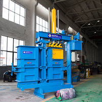 Presse à balles hydraulique double pour vêtements usagés, machine à compactage de balles