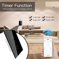 Hitenso 1 2 3 4 pandilla USスマートリモコンスイッチwifi遮断器ニュートラルライトなしinteligenteapagadores 220V alexa