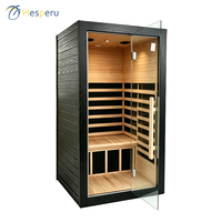 Sauna infrarouge à spectre complet pour 2 personnes, design moderne, en bois de pruche massif de haute qualité, pour usage domestique, avec commande informatique - Vente flash