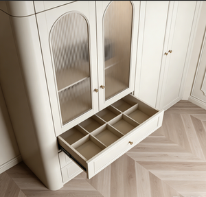 <span class=keywords><strong>Cabina</strong></span> <span class=keywords><strong>Armadio</strong></span> Personalizzata BALOM di Lusso, Sistema di Armadi in Legno di Alta Gamma con Illuminazione LED e Cassetti - Product Image 5