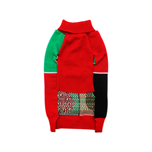 <span class=keywords><strong>Pull</strong></span> en tricot pour <span class=keywords><strong>chien</strong></span> à imprimé quadricolore Noël moelleux, vêtements thermiques confortables pour animaux de compagnie avec motifs Père Noël et rennes pour chiens de petite et moyenne taille - Product Image 2