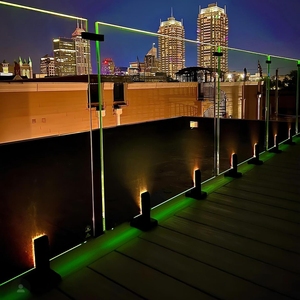 Support de fixation en acier inoxydable moderne pour balustrade, poteau, éclairage solaire LED, main courante en verre, garde-corps de balcon, <span class=keywords><strong>escalier</strong></span> extérieur - Product Image 1
