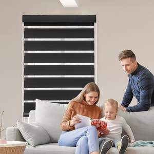 La <span class=keywords><strong>mejor</strong></span> venta de persianas de día y noche automáticas inteligentes para el hogar Alexa, cortina ciega de cebra, persianas enrollables opacas motorizadas - Product Image 4