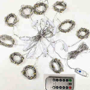 3m x 3m 300L 2835 LED USB Control remoto cortina de Navidad luces de pared gran Hada Aplicación de teléfono para decoración del hogar iluminación de vacaciones - Product Image 3