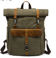 Maßgefertigter Modischer Casual Laptop-Rucksack aus Canvas mit Reißverschluss Multifunktional Große Kapazität 4 Farben Für Alle Jahreszeiten Für Herren